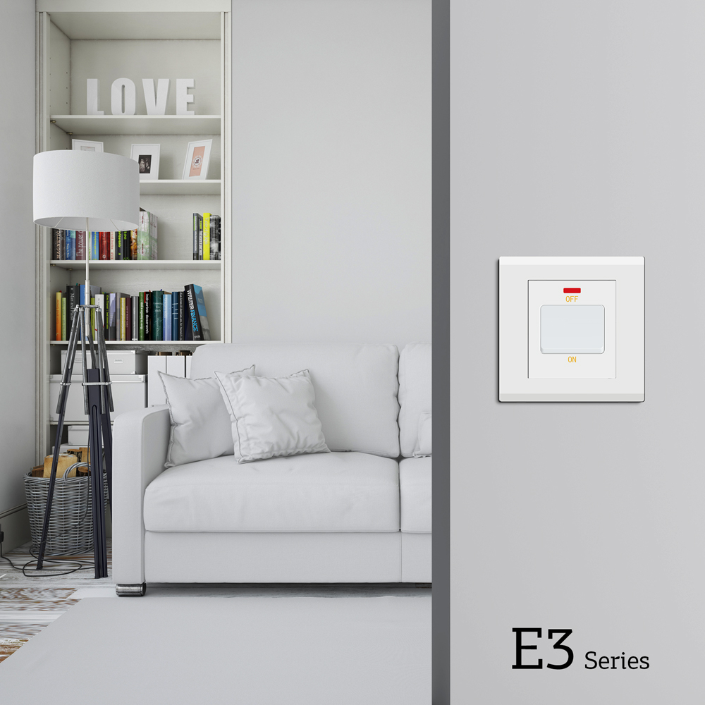 CMPL SWRK 1G 1W 20A 2P SCT WH E3 LENS