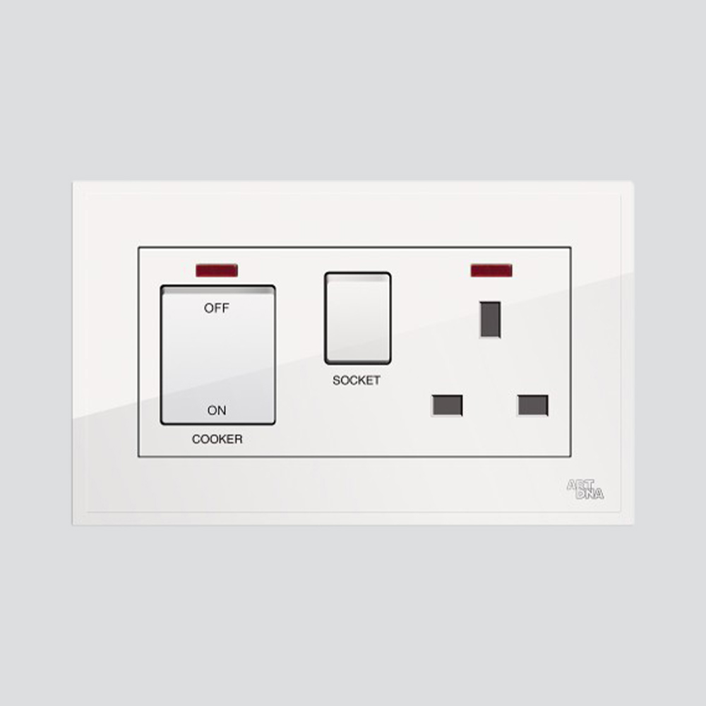 CMPL COOK 45A 2P WH D3