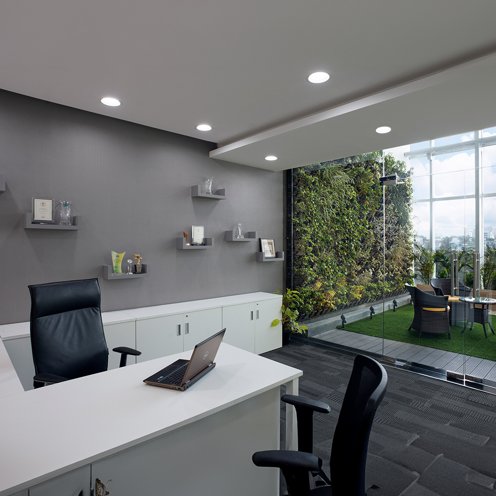 SIDRA-DWNL-R INT-X6W-LED-WH 70MM PBL