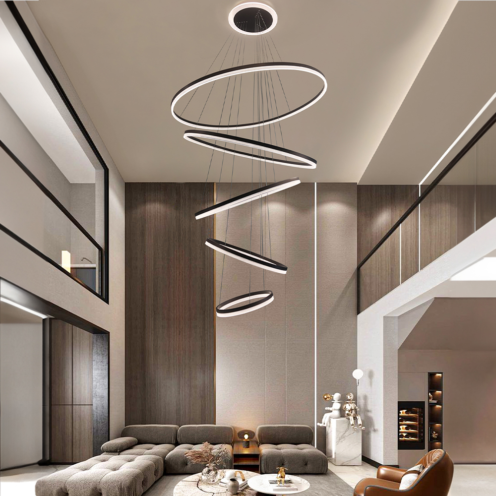 Kiro LED Chandelier - 290W Luxury Spiral Architectural Design