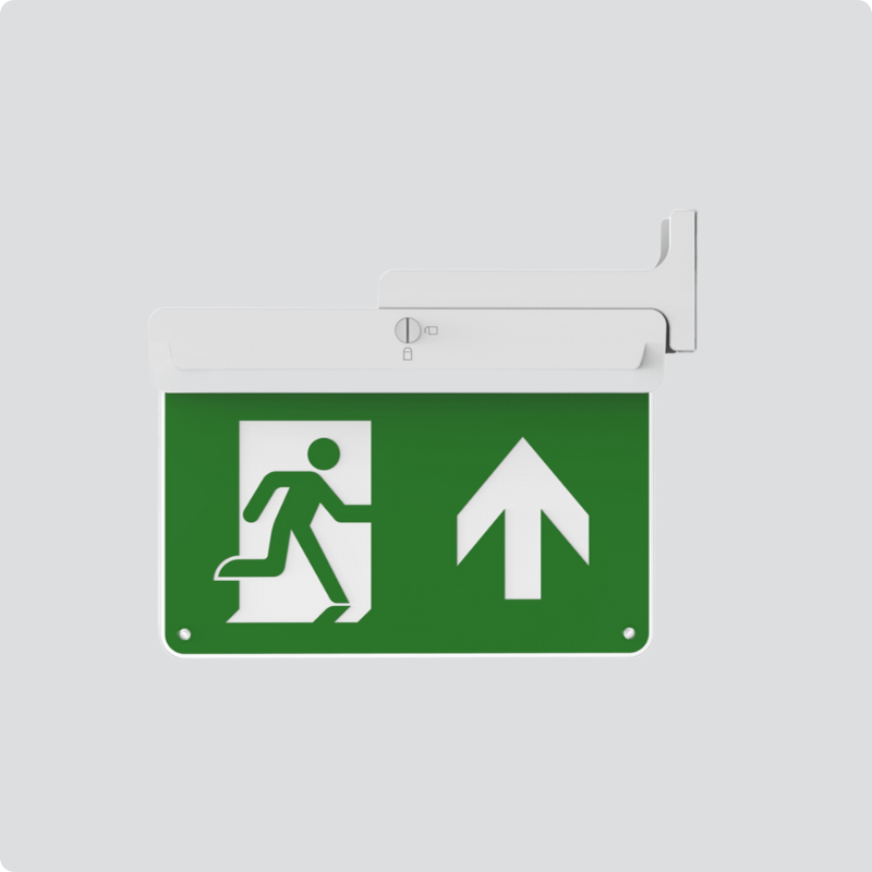 LED Emergency Exit Sign – Double Sided – 3W – 3 Hours – 5-in-1 Mounting