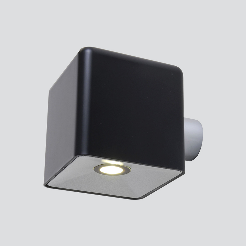 WALL-S INT-1X3W-LED WW BK IP54 PIXEL
