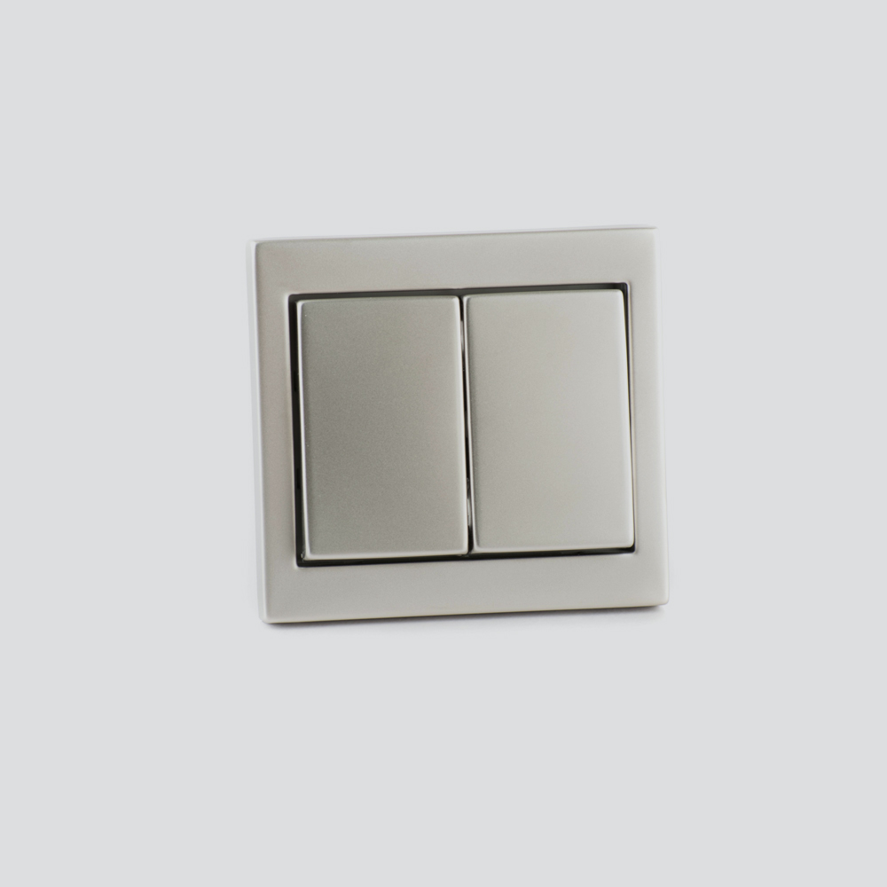 Switch 2G 2W K.5 stainless steel