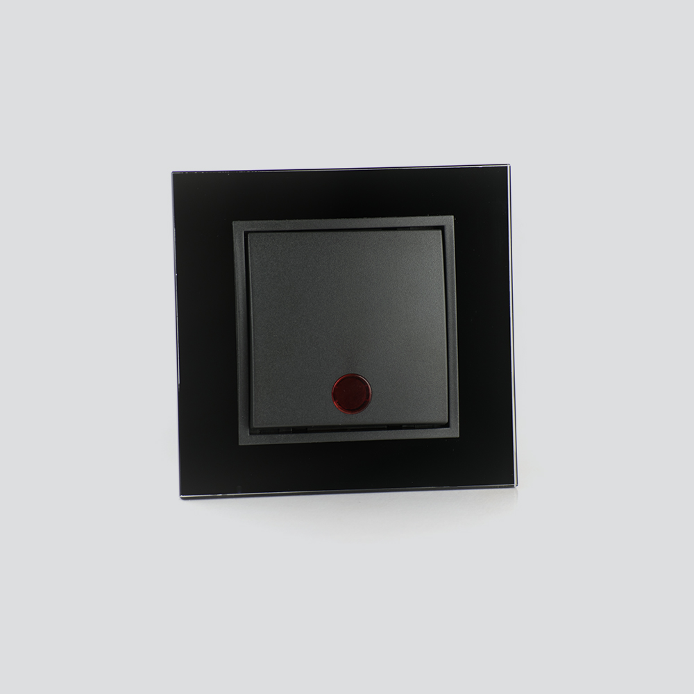 Heater Switch B.7 Glas. Black