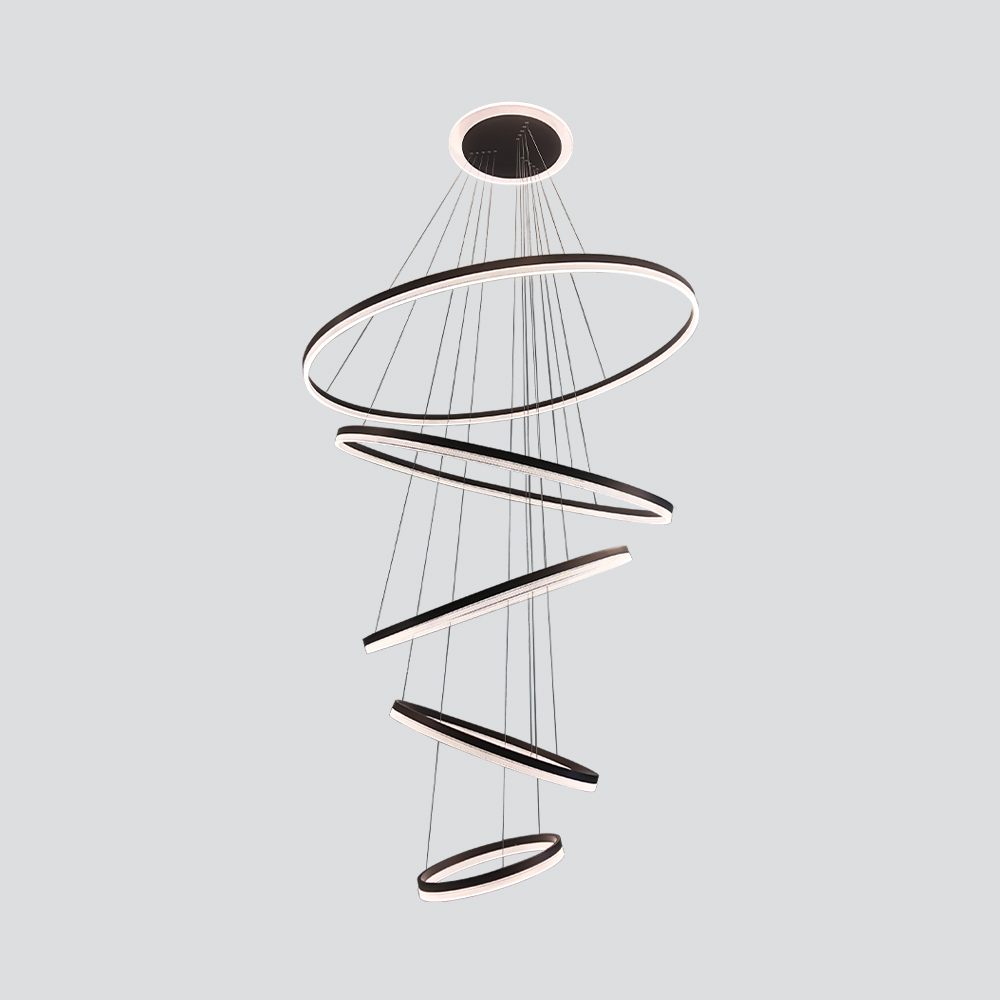 Kiro LED Chandelier - 290W Luxury Spiral Architectural Design
