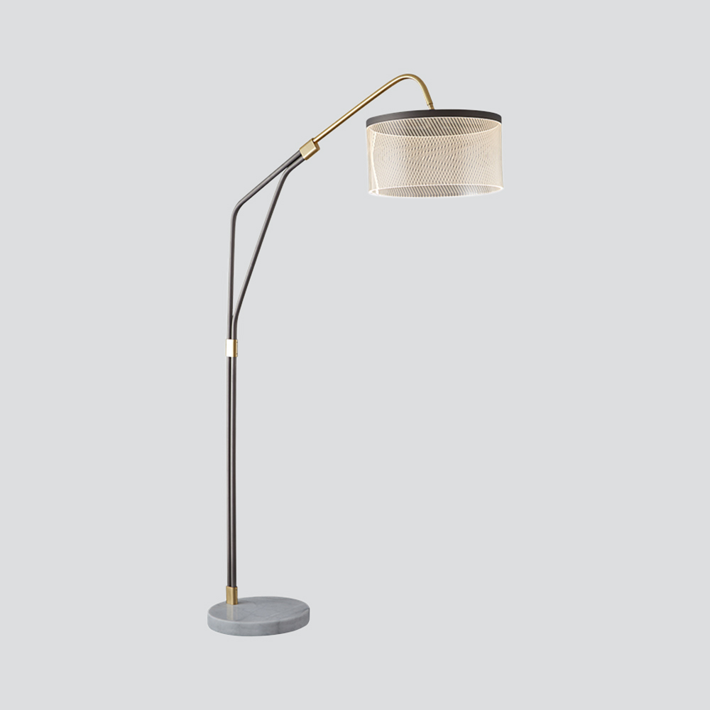 Louveira LED Floor Lamp 22W – Coffee Color, Modern Design